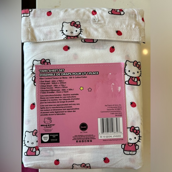 Hello Kitty Twin sheet set NWT - Picture 2 of 3